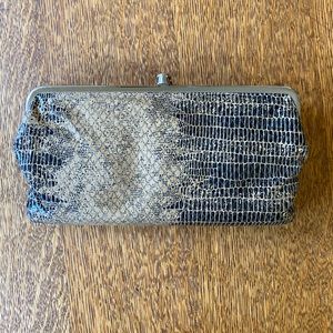 Hobo International Lauren Clutch- Snake Print
